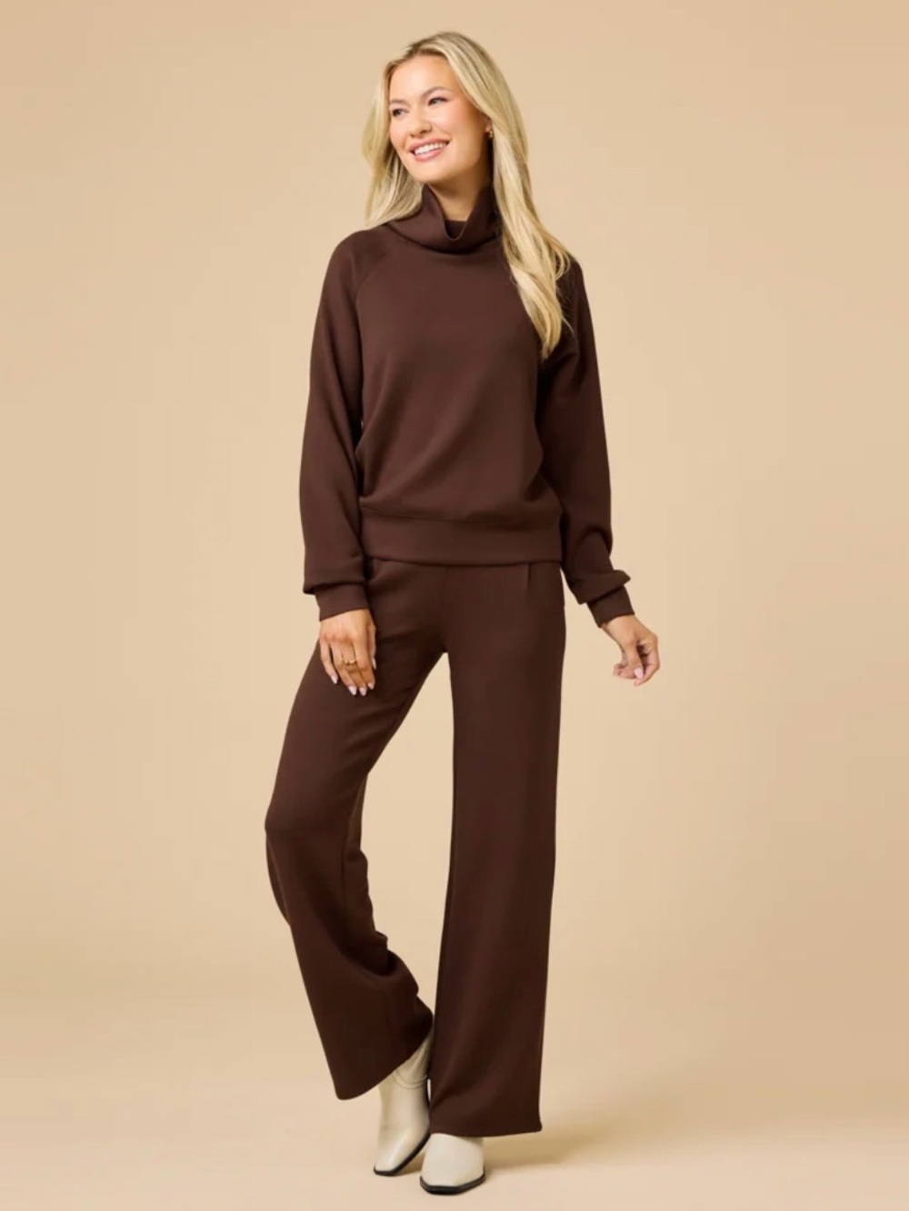 Softies Sweater and Pants Set — Dark Brown